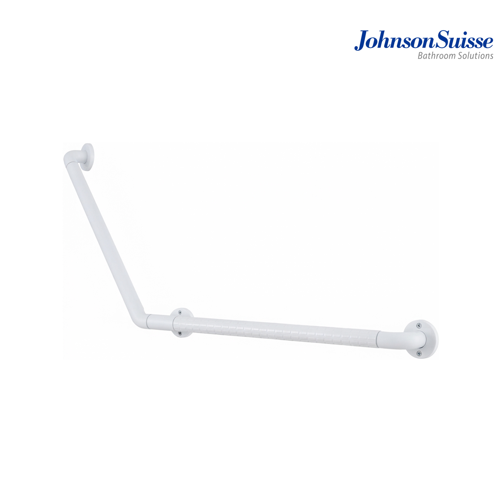 Johnson Suisse V-Shape Stainless Steel Safety Grab Bar (Right) | WBBA100338SS | White