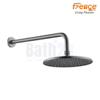Felice FSR-4314GM-SET 450mm Round Concealed Rain Shower Head Assembly | Stainless Steel and ABS Gun Metal Finish