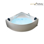 ARRIS INFINITY Antonio 1520mm Triangular Massage Bathtub Luxury Jacuzzi | White