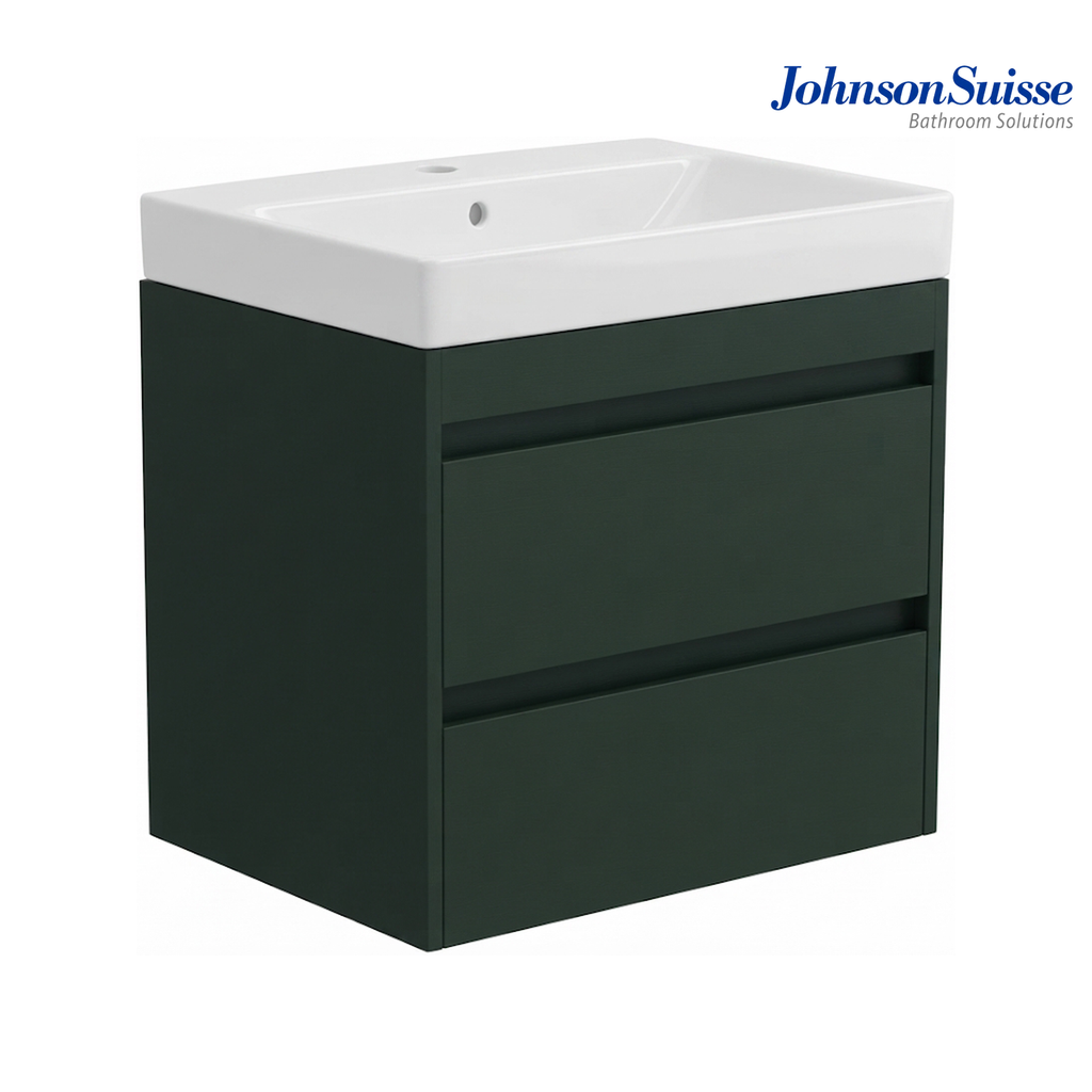 Johnson Suisse WBSC950209GN 550mm PVC Wall-Hung Basin Cabinet | Matt Green