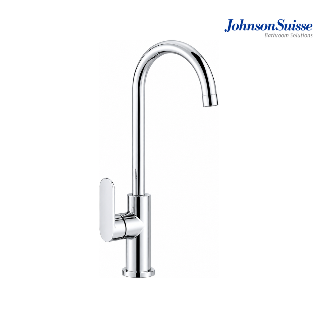 Johnson Suisse Resina Single Lever ½" Deck-Mounted Sink Mixer WBFA301717CP | Chrome