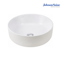 Johnson Suisse Valencia WBVC950144WW 415mm Slim Round Above Counter Basin | White