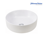Johnson Suisse Valencia WBVC950144WW 415mm Slim Round Above Counter Basin | White