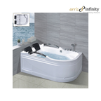 ARRIS INFINITY Catania 1800mm Rectangular Massage Bathtub Luxury Jacuzzi | White