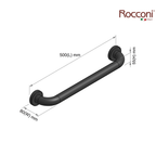 Rocconi RCN-2500GM 500mm Safety Bar | Gun Metal