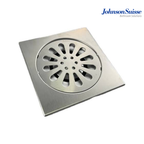 Johnson Suisse WBFT400918XX 150 x 150mm Stainless Steel 304 Floor Trap | Brushed Silver