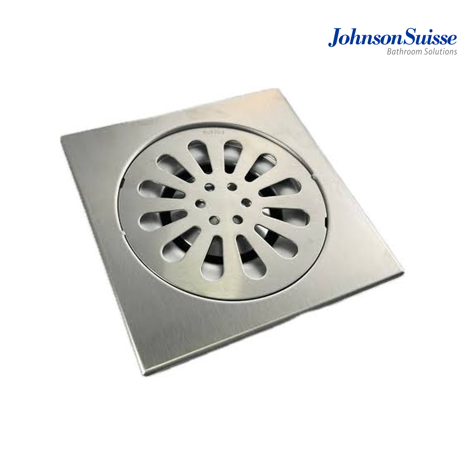Johnson Suisse WBFT400918XX 150 x 150mm Stainless Steel 304 Floor Trap | Brushed Silver