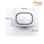 Felice FLE-323 150x150mm  Heavy-Duty Floor Drain | Matte Finish