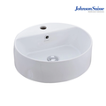 Johnson Suisse Gemelli WBAAGM141WW 450mm Oval Above Counter Basin | White