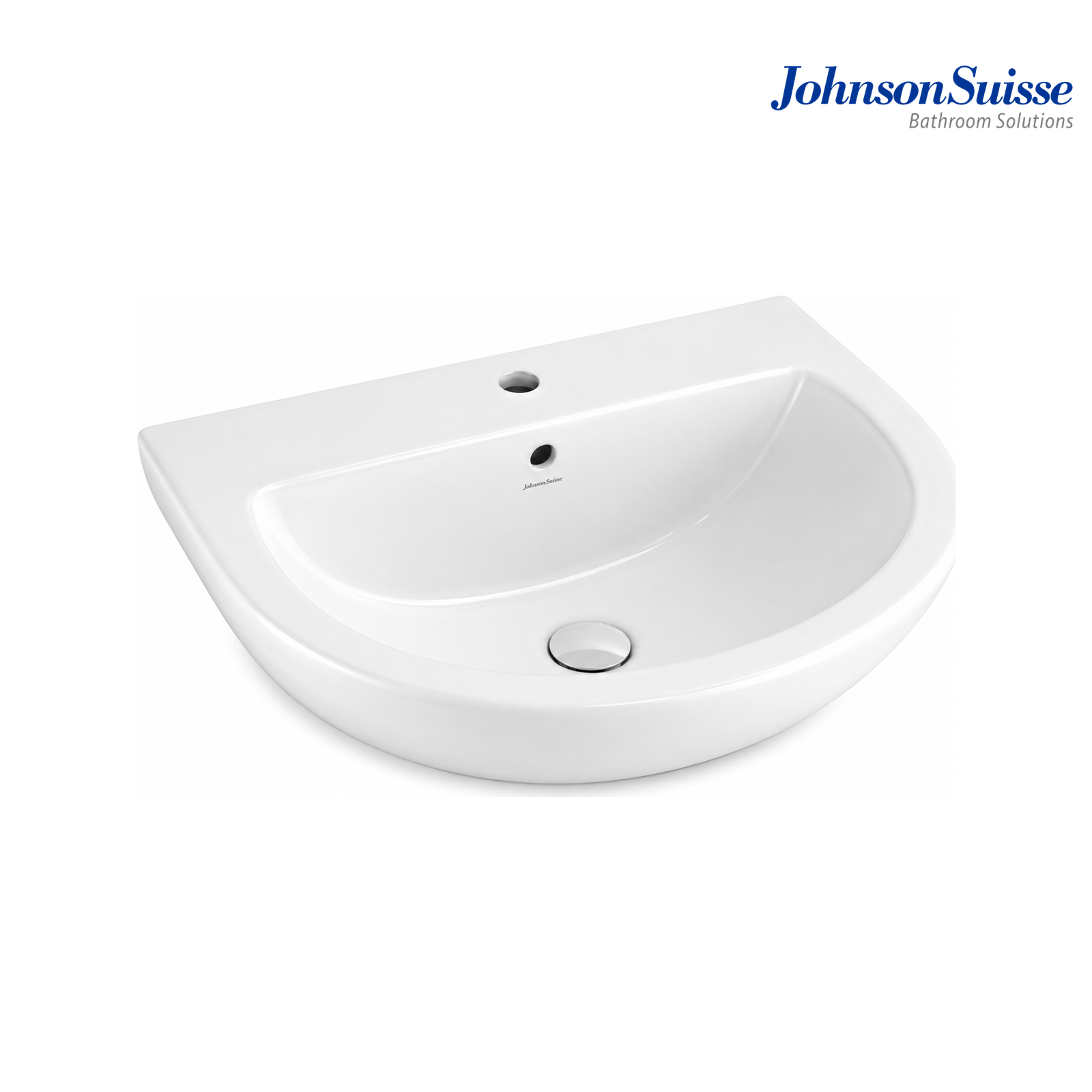 JOHNSON-SUISSE COMO Wall Hung Basin 525 x 425 x 200 MM | Ceramic Wash Basin