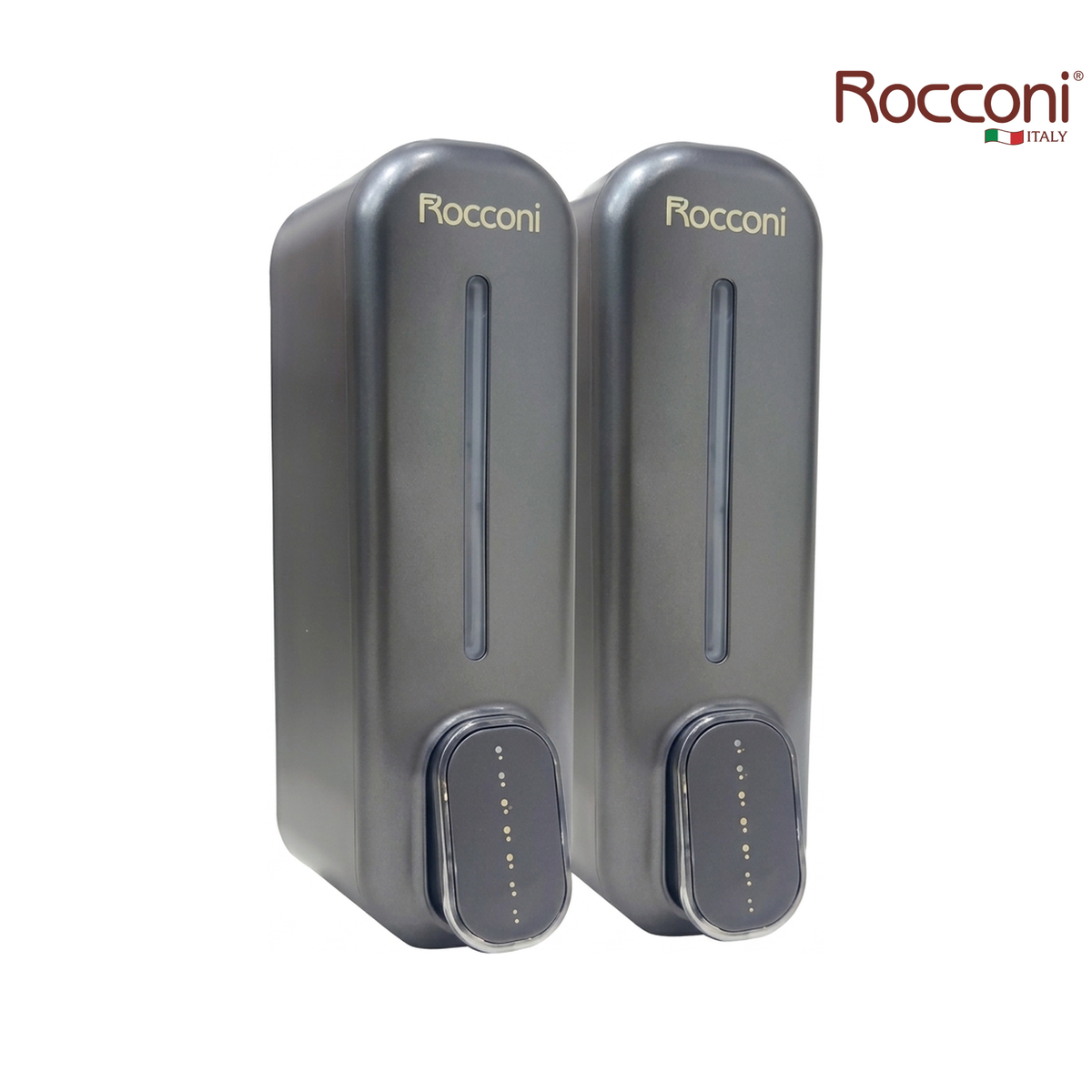 Rocconi RCN-628GM Double Liquid Soap Dispenser | Gun Metal