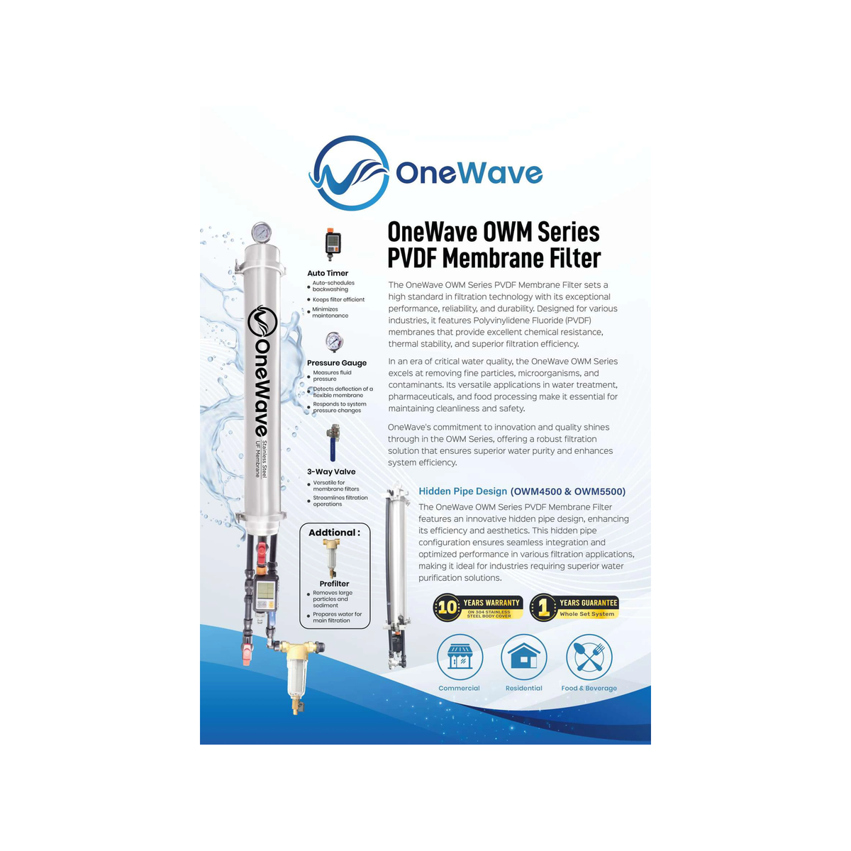 [Malaysia Day Special Water System Package] OneWave Solar Water Heater + Grundfos SCALA1 3-35 Water Pump, OneWave Outdoor Filter & 3-Way Mixer Shower Post