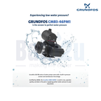 Grundfos CMB3-46PM1 3100L/h 0.67hp Automatic Home Pressure Booster Water Pump | PM1 Pressure Manager