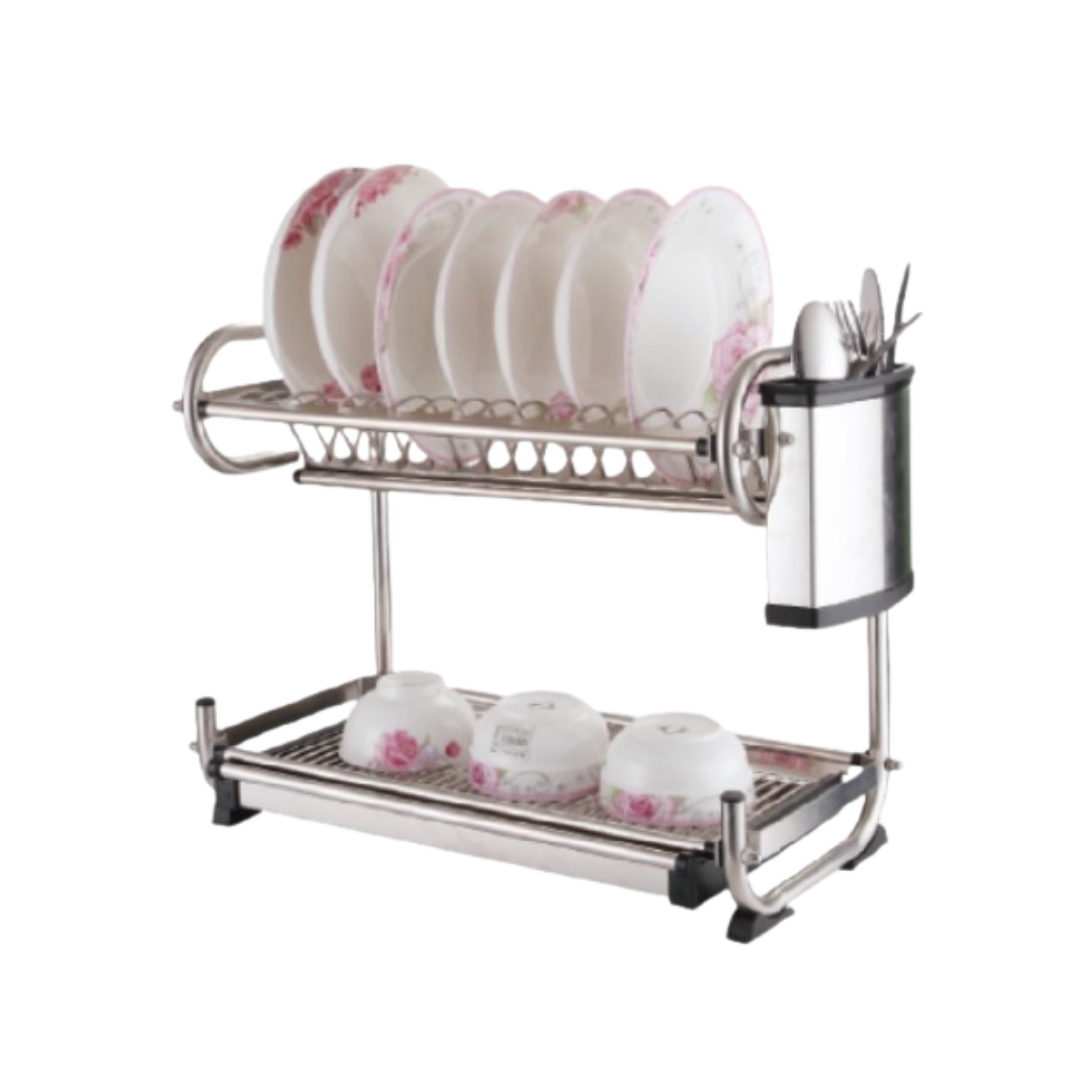 MOCHA 535mm Two (2) Tier Stainless Steel Dish Rack