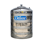 DELUXE 250 Liter Stainless Steel Round Flat Bottom Water Tank Without Stand