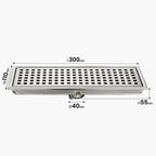 TAPI 300mm Stainless Steel Shower Drain | Floor Drain