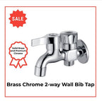 Copy of 2-way Wall Bib Tap Brass Chrome - Prophex