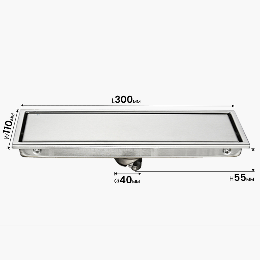 TAPI 300mm Stainless Steel Shower Drain | Floor Drain
