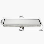 TAPI 300mm Stainless Steel Shower Drain | Floor Drain