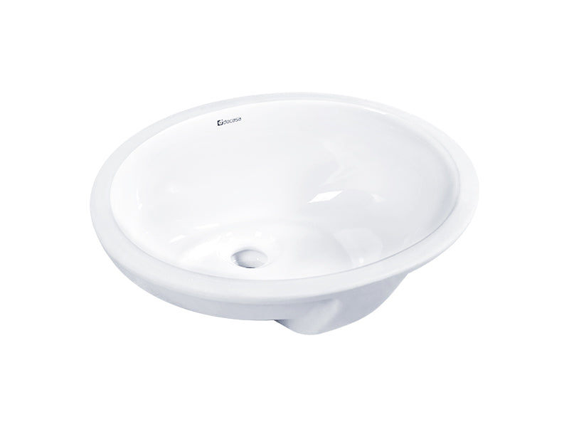 DOCASA White Round Under Counter Wash Basin come