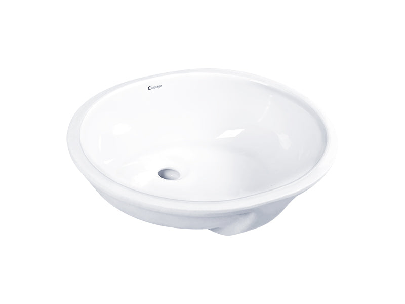 DOCASA White Round Under Counter Wash Basin