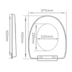 D-Shape 330mm Soft-Close Seat & Cover