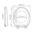 Curve Elongated 360mm Soft-Close Seat & Cover