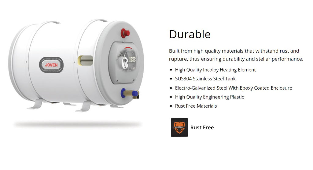 JOVAN 91L Stainless Steel Storage Water Heater