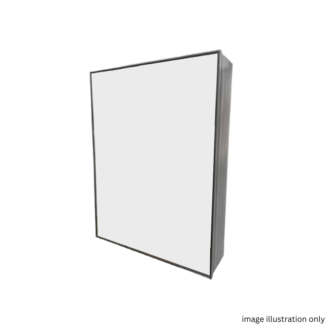 600mm Black Bathroom Mirror Box