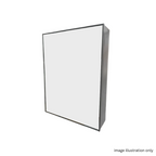 600mm Black Bathroom Mirror Box
