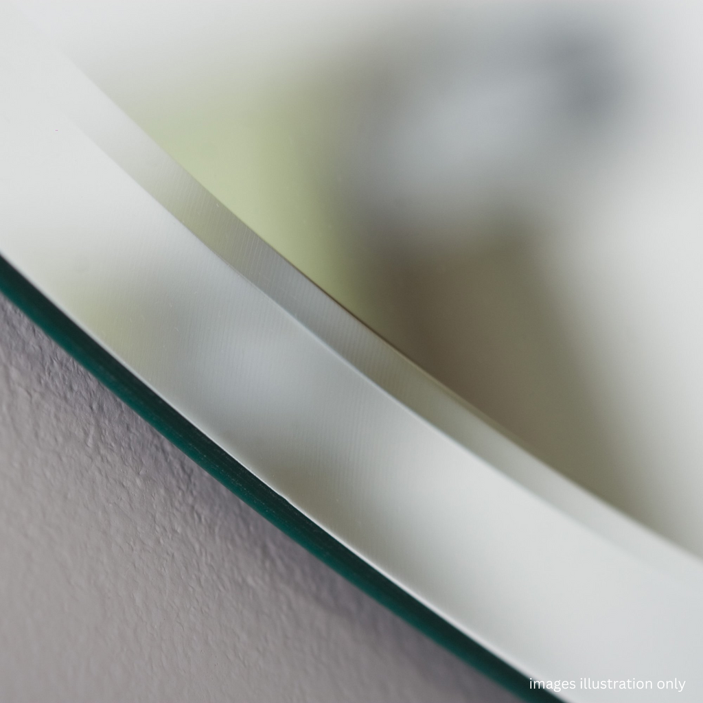 4mm Frameless Mirror - Oval Shape