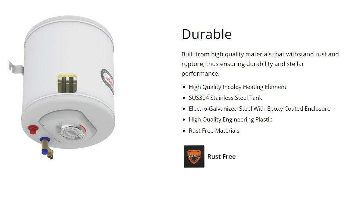 JOVAN 25L Stainless Steel Storage Water Heater
