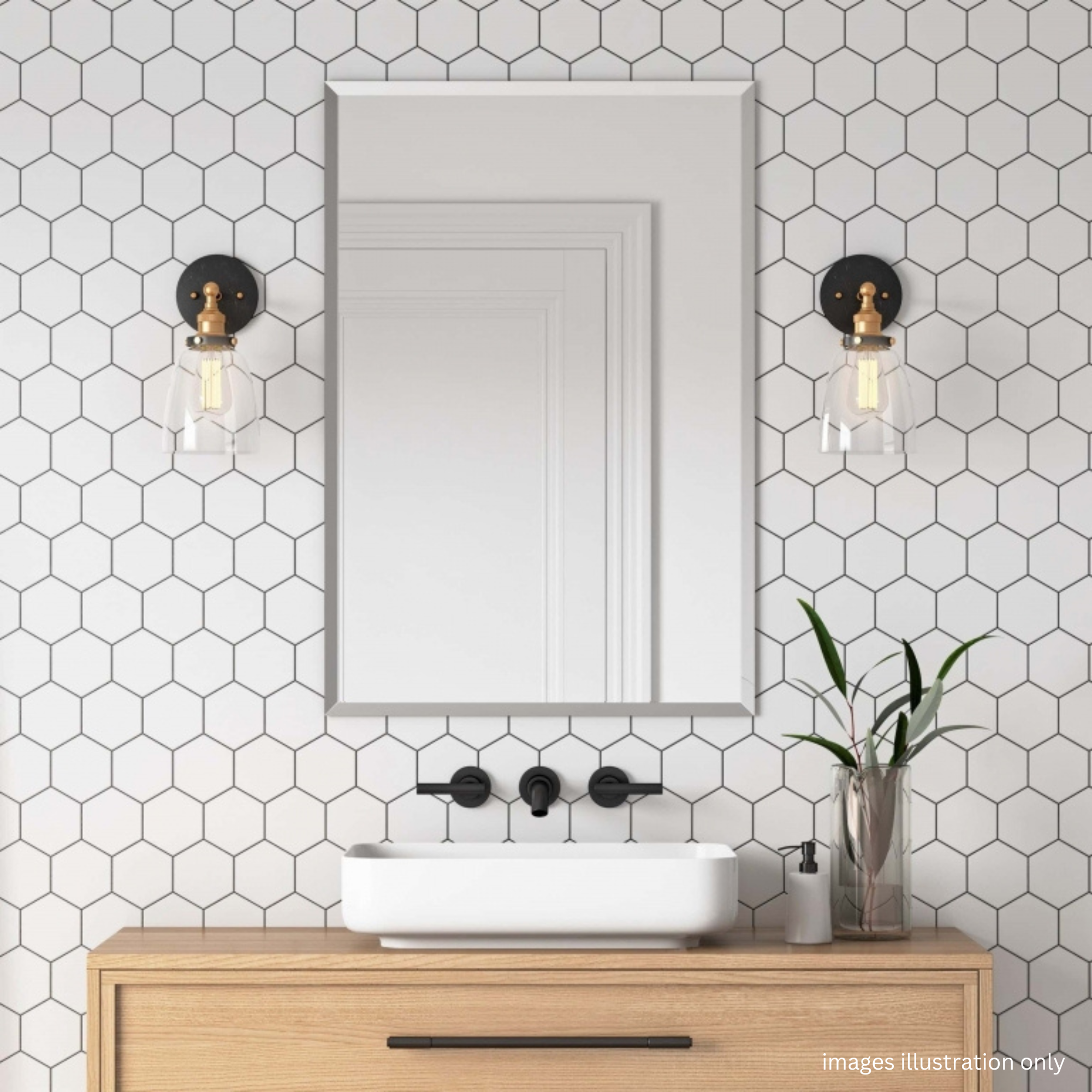 4mm Frameless Mirror - Rectangle Shape
