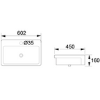 DOCASA White Semi Recessed Wash Basin come with single pre-punched tap hole, overflow & cap
