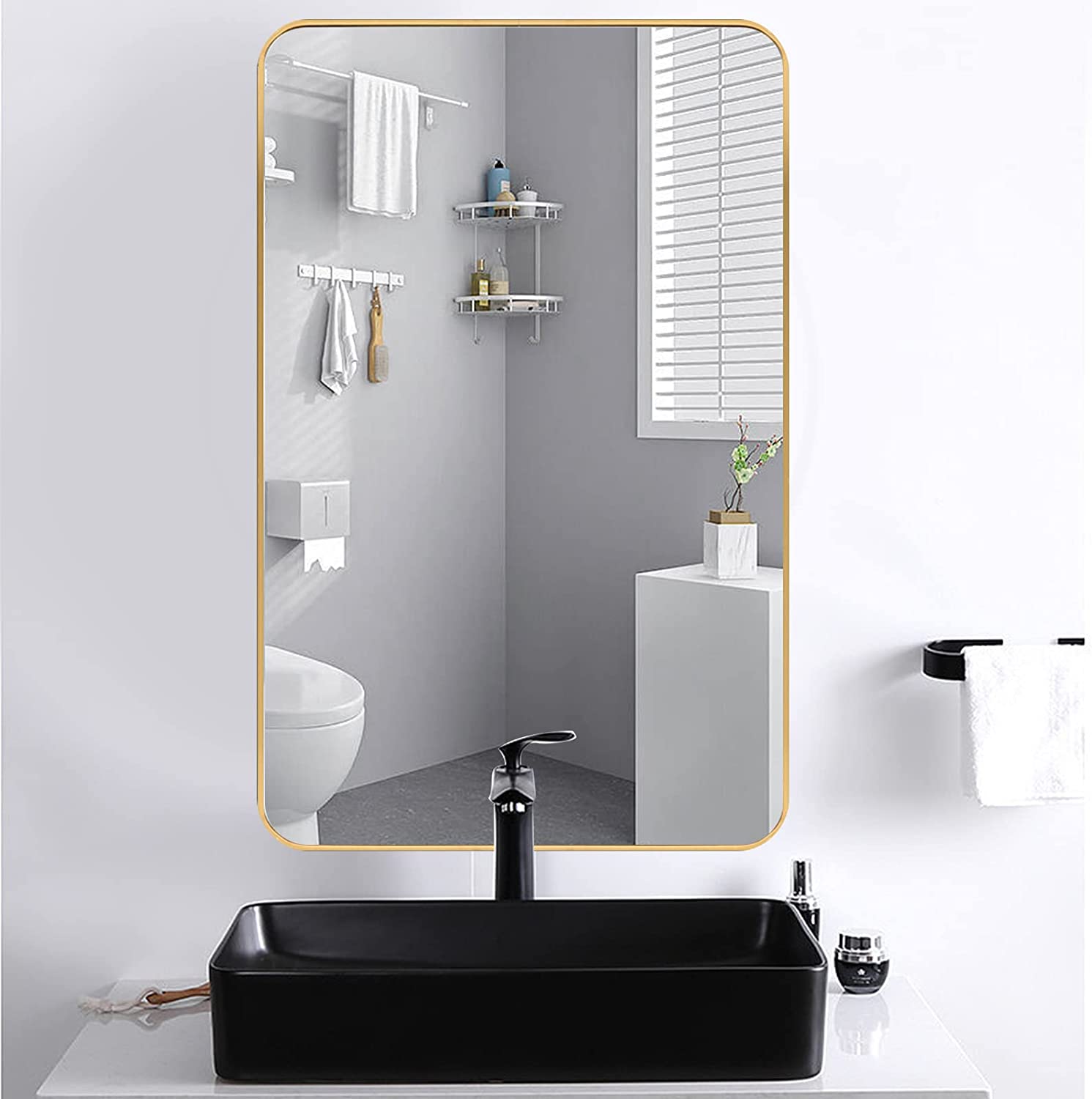 TAPI 630mm Gold Rectangle Frame Mirror