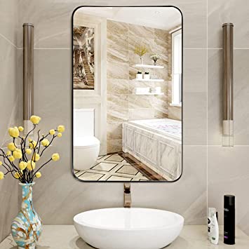 TAPI 700mm Black Square Frame Mirror