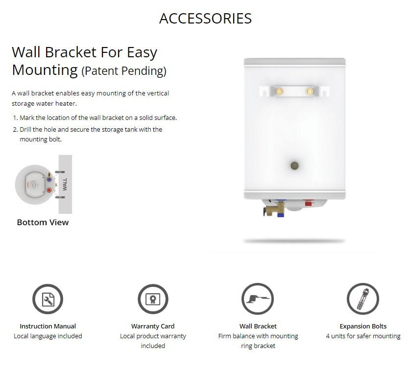 JOVAN 50L Stainless Steel Storage Water Heater