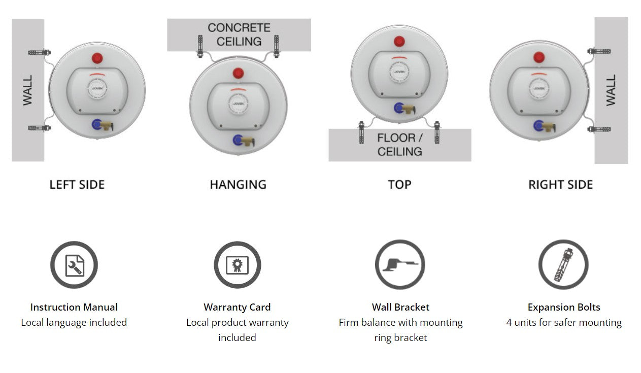 JOVAN 91L Stainless Steel Storage Water Heater