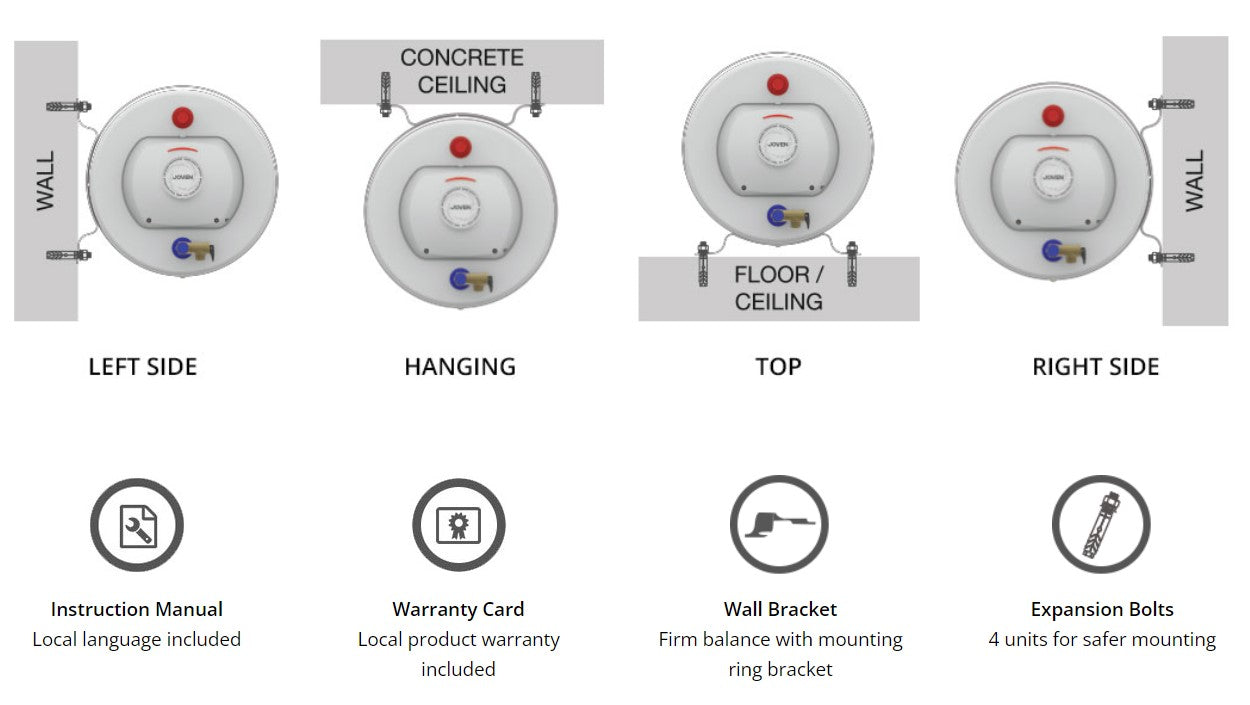 JOVAN 68L Stainless Steel Storage Water Heater