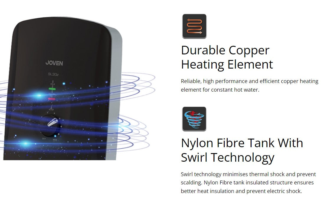 JOVAN SL30e-RS Instant Water Heater