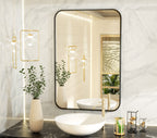 TAPI 630mm Black Square Frame Mirror