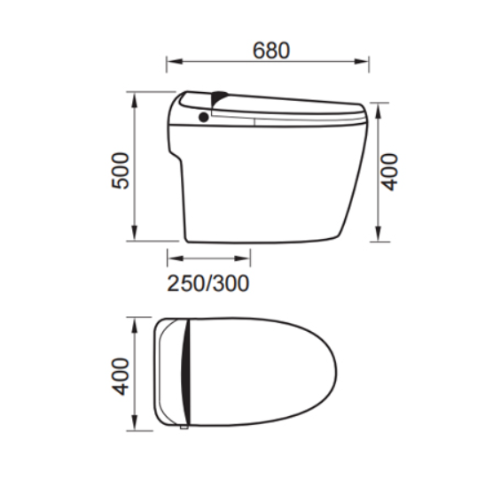 DOCASA Smart intelligent One Piece Water Closet