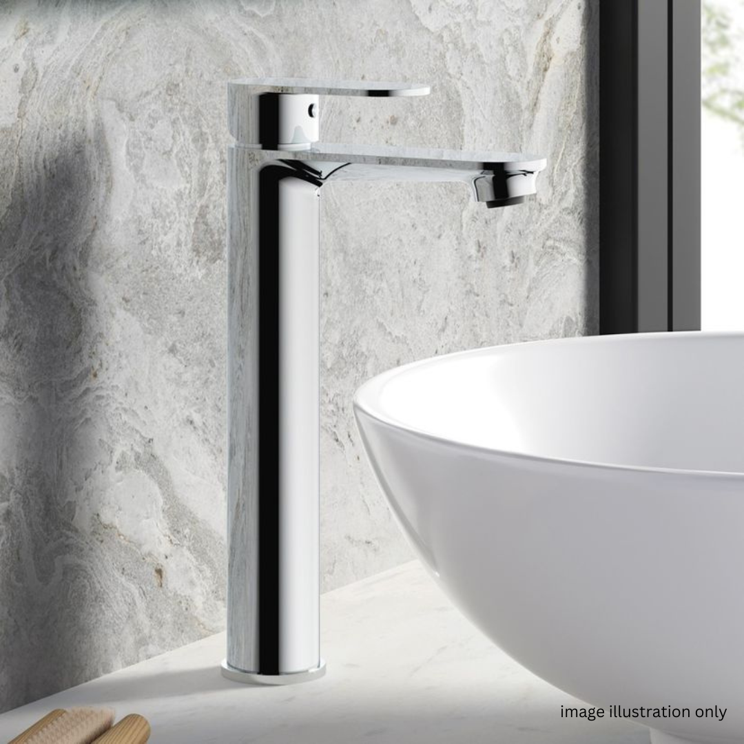 ALFRED VICTORIA 295mm Single Lever Tall Basin Mixer Tap - Chrome
