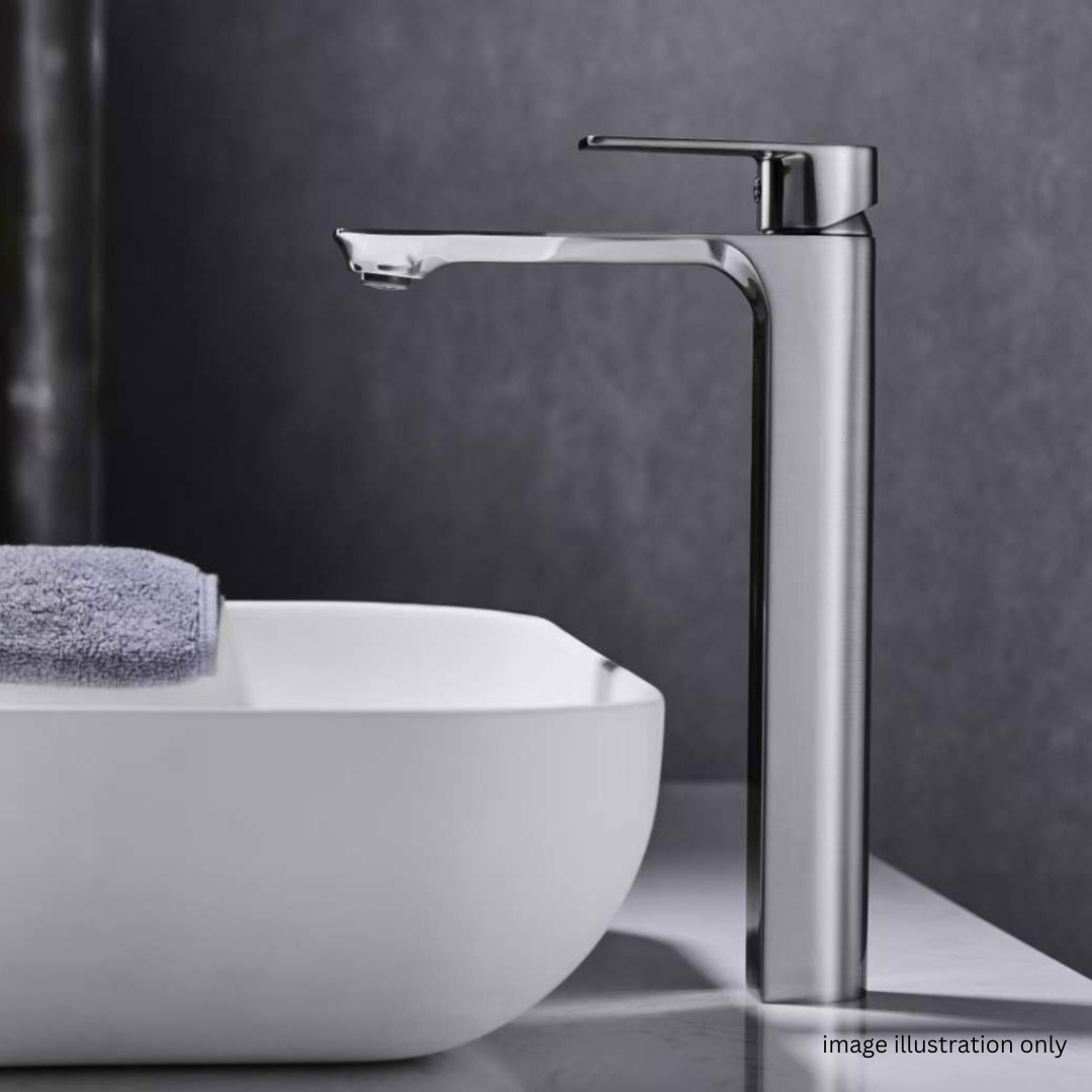 ALFRED VICTORIA 295mm Single Lever Tall Basin Mixer Tap - Chrome