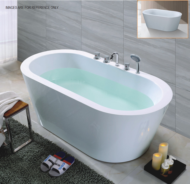 Castelo 1700mm One Piece Stand Alone Bathtub