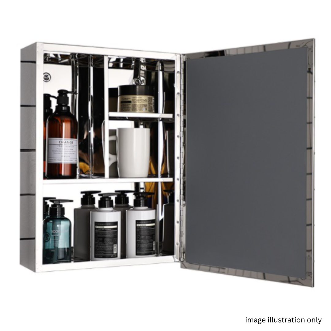400mm Stainless Steel Mirror Cabinet