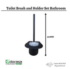 DOCASA Matt Black Stainless Steel Towel Rack/ Bathroom Storage Hardware