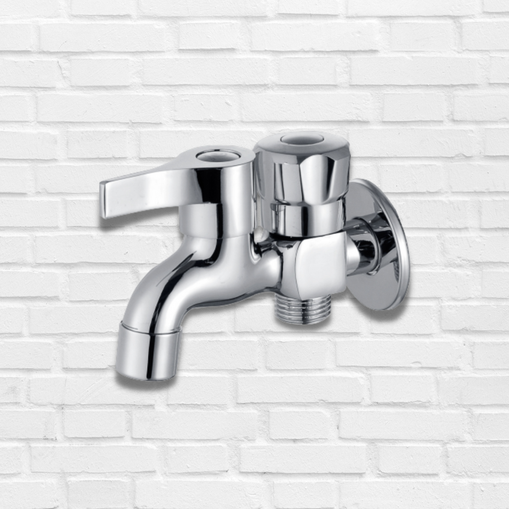 PROPHEX Brass Chrome 2x Way Bib Tap