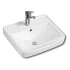DOCASA Wall Hung Wash Basin come with single pre-punched tap hole, overflow & cap