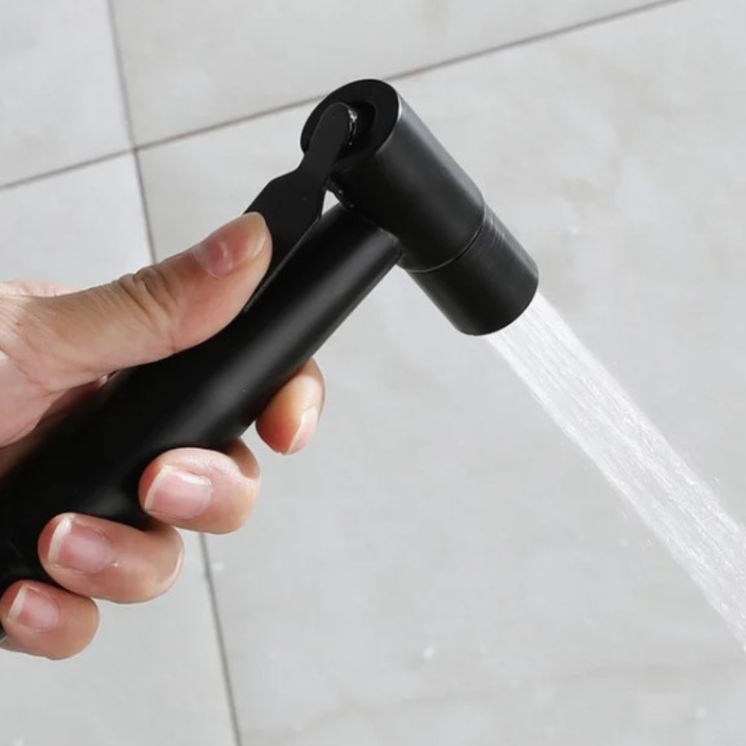 Matt Black Bidet Spray with 1.2m Hose & Holder